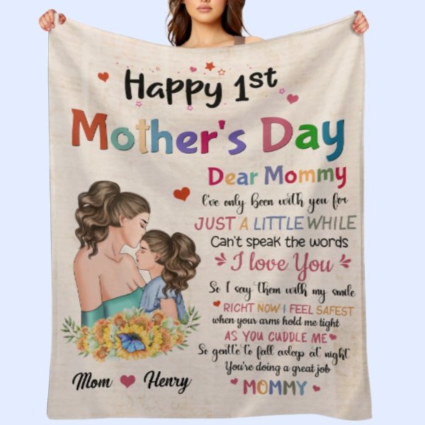 Dear Mom - Personalized Mother's Day Mother Blanket