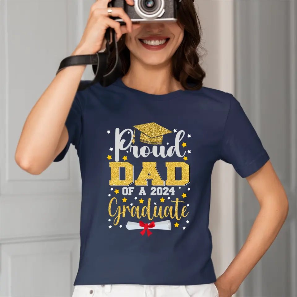 2024 Graduation Season Personalized T-Shirt A Father’s Pride - OLESA