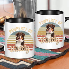 Custom Photo Pawperty Of - Gift For Dog Lovers - Personalized Mug