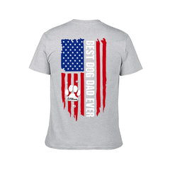 Personalized American Flag Shirt - Best Dog Dad Ever Paw