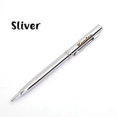 Gradient Rainbow Metal Ballpoint Pen, Custom Name, Refillable Twist-Open Ballpoint Pen