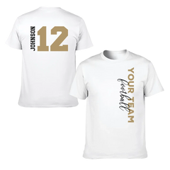 Game Day - Personalised Name And Number 2 Sided T-Shirt - A Gift For Football Supporters,Players