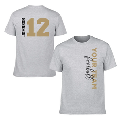 Game Day - Personalised Name And Number 2 Sided T-Shirt - A Gift For Football Supporters,Players