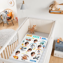 Decken mit anpassbarem Foto – Personalisierte Decke mit Foto- und Namens-Cartoon-Aufdruck – Ein Geschenk für Jungen, Mädchen und Enkelkinder