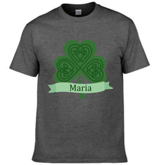 Customized St. Patrick's Day T-shirt - Personalized Name Green Clover Lucky Costume -  A Gift For Friend,Family,Roommates,BFF