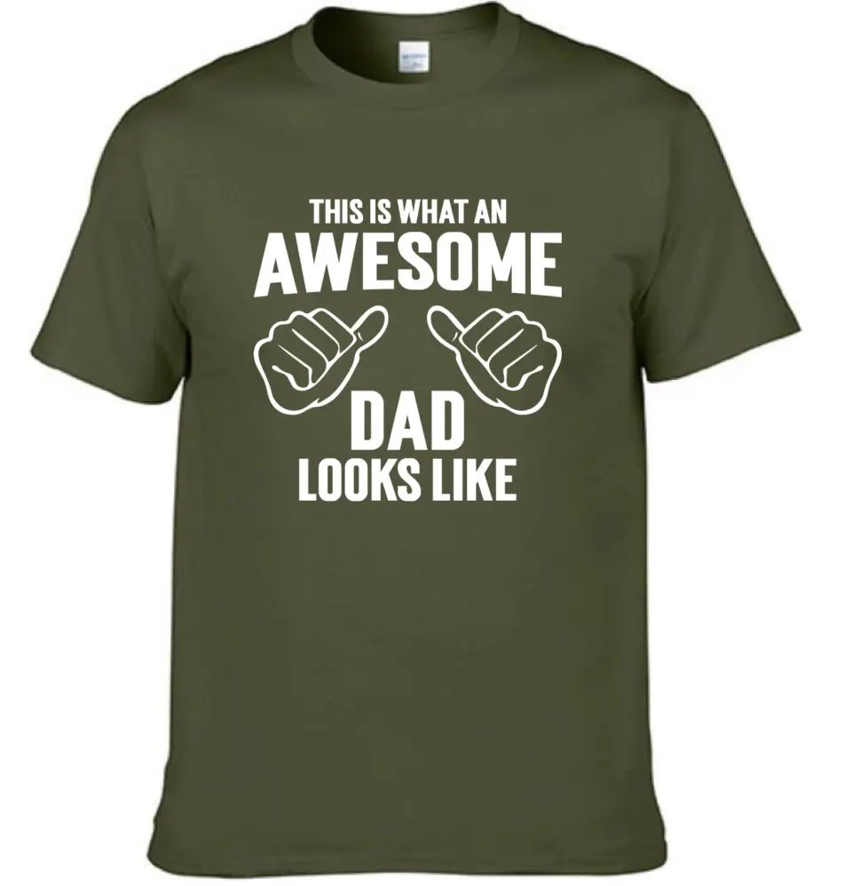 AWESOME DAD T-Shirt - This Is What An Dad Looks Like - OLESA