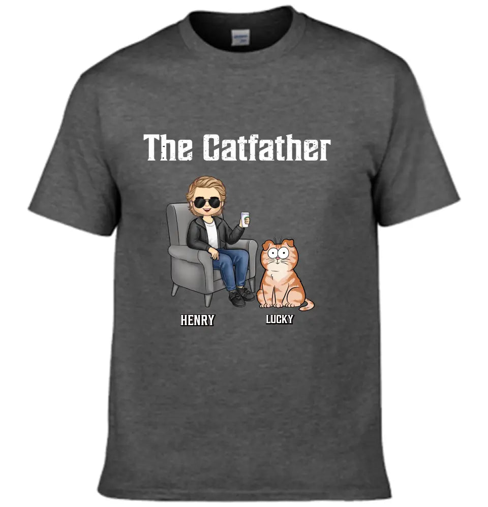 Best Cat Dad Ever - Cat Personalized Custom Unisex T-shirt - Father's Day, Gift For Pet Owners, Pet Lovers - OLESA