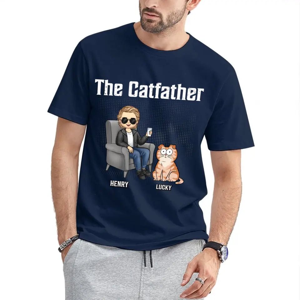 Best Cat Dad Ever - Cat Personalized Custom Unisex T-shirt - Father's Day, Gift For Pet Owners, Pet Lovers - OLESA