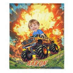 Big Bang - Personalised Photo Truck Blankets - Gifts for Child - OLESA