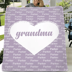 Blankets To Convey Love - Name And Designation Custom Personalized Text Loving Blanket - A Gift For Family - OLESA