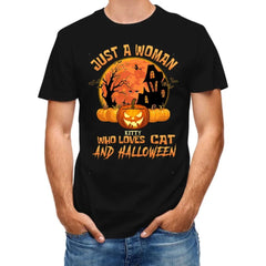 Cat Halloween Pumpkin Head Name Customized T-Shirt - Halloween Gift - OLESA