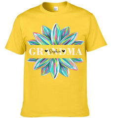 Comfort Colors® Grandma Flower Color Trend Shirt, Gift For Grandma T-Shirt - OLESA