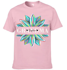 Comfort Colors® Grandma Flower Color Trend Shirt, Gift For Grandma T-Shirt - OLESA