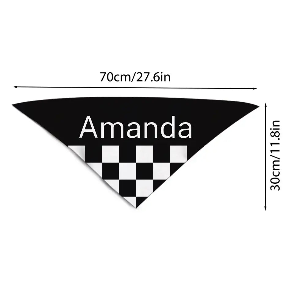 Custom Cats and Dogs Name Triangle Bib Bandana, Gift For Dogs - OLESA