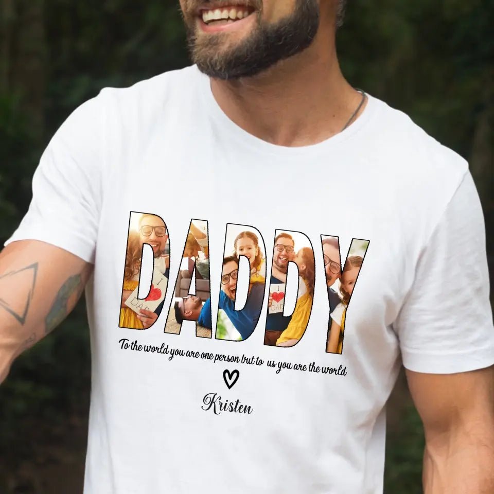 Custom DADDY Photo Name Shirt - OLESA