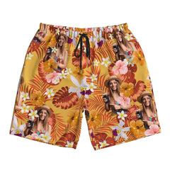 Custom Human Photo Summer Tropical Beach Short For Men - OLESA