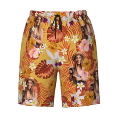 Custom Human Photo Summer Tropical Beach Short For Men - OLESA