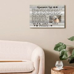 Custom Pet Photo Canvas Prints - personalized Text and Title for Pet Owners - OLESA