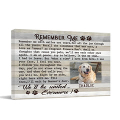 Custom Pet Photo Canvas Prints - personalized Text and Title for Pet Owners - OLESA