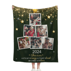 Custom Photo Being With Family Is The Best Part Of Christmas - Family Personalized Custom Blanket - Christmas Gift For Family Members - OLESA
