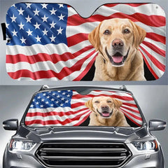 Custom Photo Dog & Cat Personalized Custom Auto Windshield Sunshade, Car Window Protector - Gift For Pet Owners, Pet Lovers - OLESA