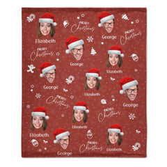 Custom Photo Joy Of Christmas Is Family - Family Personalized Custom Blanket - Christmas Gift For Family Members - OLESA