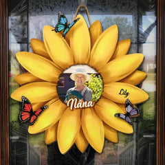 Custom Photo The World Best Nana - Family Personalized Custom Home Decor Wood Sign - House Warming Gift For Mom, Grandma - OLESA