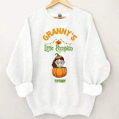 Customised Halloween Pumpkins - Personalised character and name pumpkin Sweatshirt - A Halloween Gift for Family - OLESA