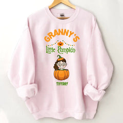 Customised Halloween Pumpkins - Personalised character and name pumpkin Sweatshirt - A Halloween Gift for Family - OLESA