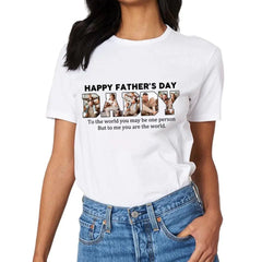 Customize DADDY Photo T-shirt, Happy Father’s Day - OLESA