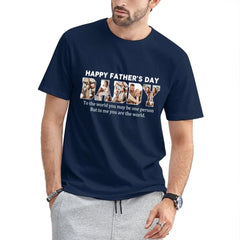 Customize DADDY Photo T-shirt, Happy Father’s Day - OLESA