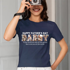 Customize DADDY Photo T-shirt, Happy Father’s Day - OLESA