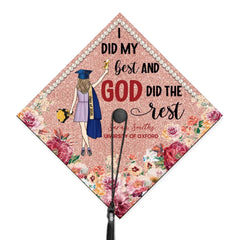 Customized Bachelor's Degree Caps for Graduation Season - Personalized Graduation Cap Decorations - A Gift for Graduate,Friend,BFF,Grandchildren - OLESA