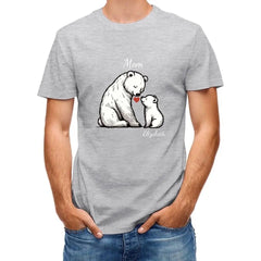 Customized bear children's cotton T-shirt with personalized name - OLESA