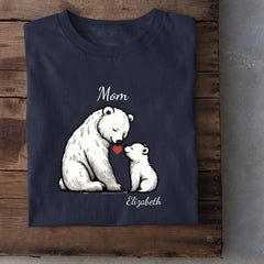 Customized bear children's cotton T-shirt with personalized name - OLESA