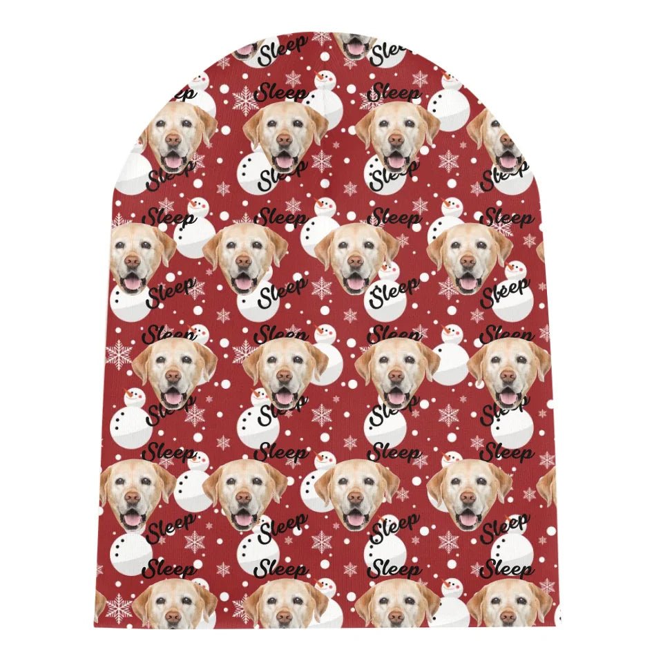 Customized Christmas Hat for Pet Photo - Personalized Pet Photo and Name Hat - Gifts for Pet Lovers, Pet Owners - OLESA