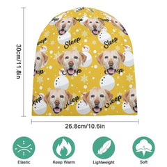 Customized Christmas Hat for Pet Photo - Personalized Pet Photo and Name Hat - Gifts for Pet Lovers, Pet Owners - OLESA