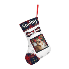 Customized Christmas Stockings Related To Pets - Christmas Themed Stocking With Personalized Pet Photos And Names - Christmas Gift For Pet Owners,Pet Lovers - OLESA