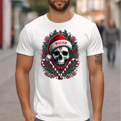 Customized Christmas Themed Skull Pattern Costumes - Personalized Name Christmas Costumes - A Gift For Yourself,Friend,Family,colleagues - OLESA