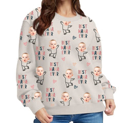 Customized Clothing - Warm Sweater Personalized Nickname And Photo - A Cozy Gift For The Family - OLESA