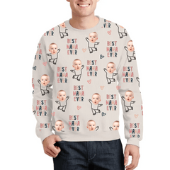 Customized Clothing - Warm Sweater Personalized Nickname And Photo - A Cozy Gift For The Family - OLESA