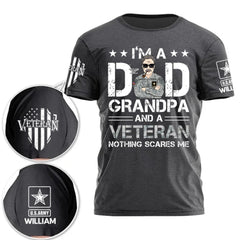 Customized Gifts for Veterans - Personalized Military Personnel Images and Different Military Branches - A Gift for Dad,Grandpa,Veterans - OLESA