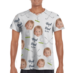 Customized Golf Themed Apparel - Personalized Nickname And Photo Golf Patterned Parent and Child Outfit - Cozy Gifts For Parents,Family,Teams - OLESA