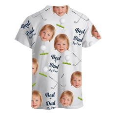 Customized Golf Themed Apparel - Personalized Nickname And Photo Golf Patterned Parent and Child Outfit - Cozy Gifts For Parents,Family,Teams - OLESA