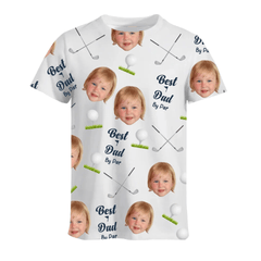 Customized Golf Themed Apparel - Personalized Nickname And Photo Golf Patterned Parent and Child Outfit - Cozy Gifts For Parents,Family,Teams - OLESA
