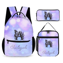 Customized School Bags for Girls - Personalized Name Butterflies for Kids - Gifts for Girls - OLESA