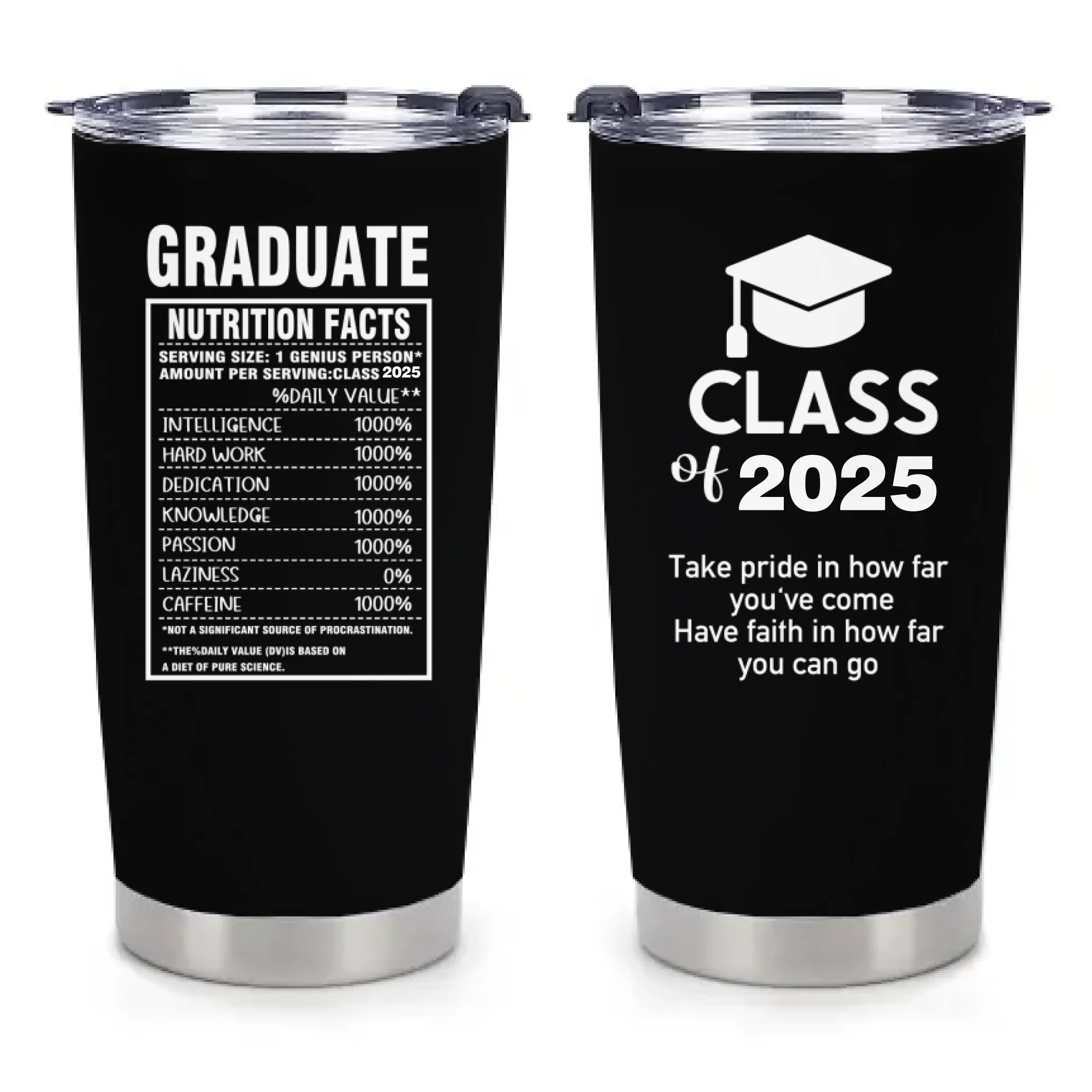 Customized Thermos Cup for Graduation Season - Personalized Name - themed Fun Advertising Text Thermos Cup - A Commemorative Gift For Family,Friend,BFF,Graduate - OLESA