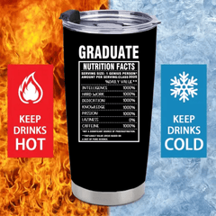Customized Thermos Cup for Graduation Season - Personalized Name - themed Fun Advertising Text Thermos Cup - A Commemorative Gift For Family,Friend,BFF,Graduate - OLESA