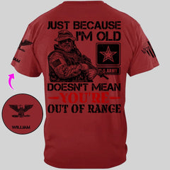 Customized Veterans T-shirt - Personalized Military Branch, Rank and Name Veteran Themed Apparel - A Gift For Husband,Family,Veteran - OLESA