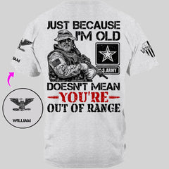 Customized Veterans T-shirt - Personalized Military Branch, Rank and Name Veteran Themed Apparel - A Gift For Husband,Family,Veteran - OLESA